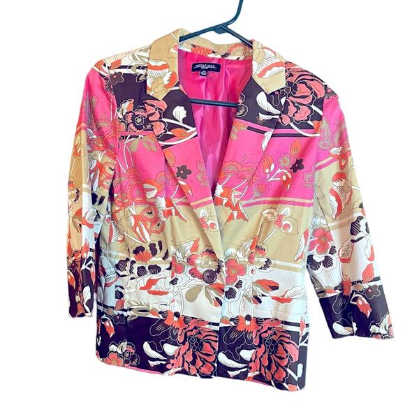 Notations Multicolored Floral Jacket PS - Picture 3 of 5